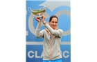 BIRMINGHAM, ENGLAND - JUNE 15:  Ana Ivanovic of Serbia poses with the trophy following her victory in the Singles Final during Day Seven of the Aegon Classic at Edgbaston Priory Club on June 15, 2014 in Birmingham, England.  (Photo by Tom Dulat/Getty Images)